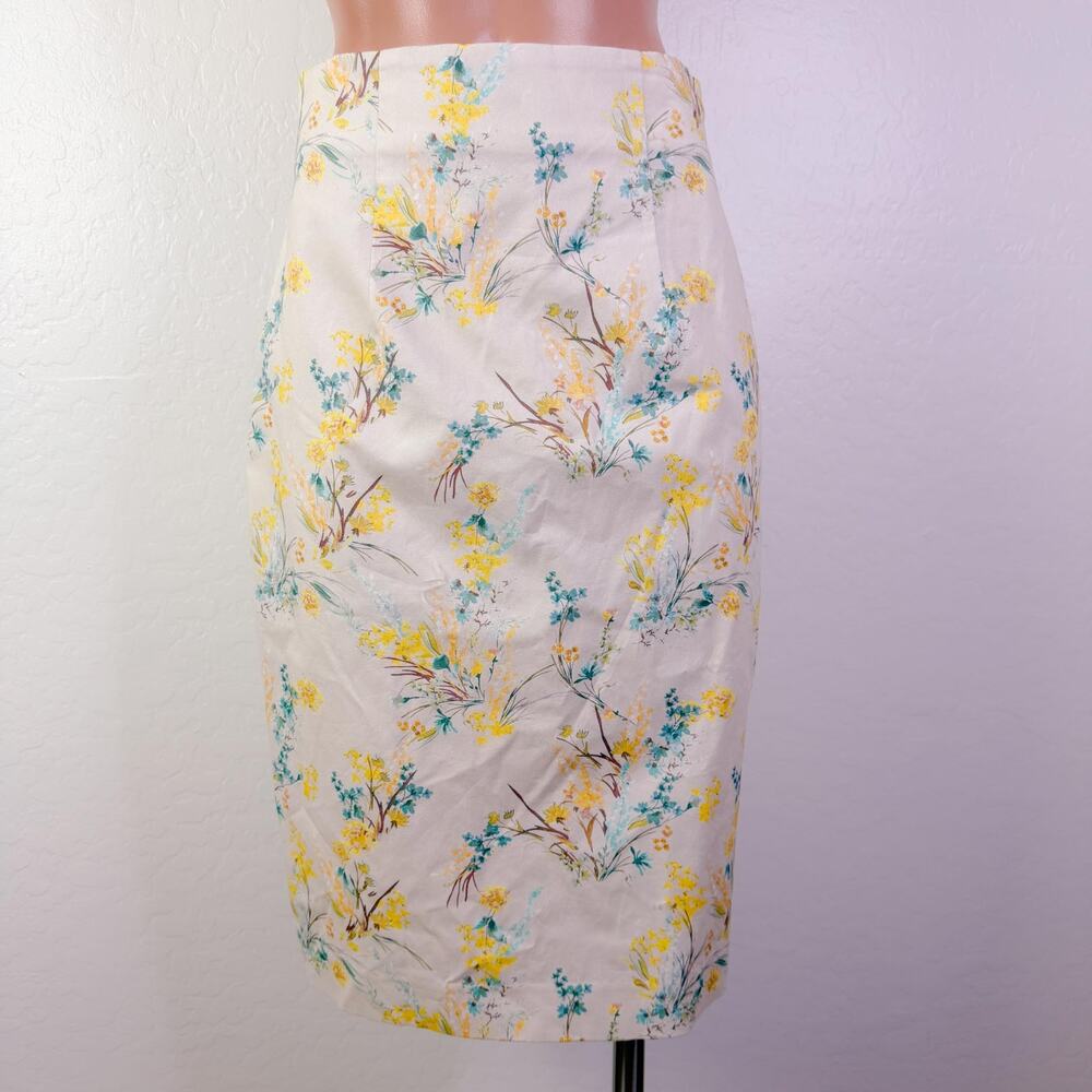 Antonio Melani Prairie Cottage Rosalie Floral Stretch Pencil Midi Skirt Sz 2 NWT - Picture 2 of 8